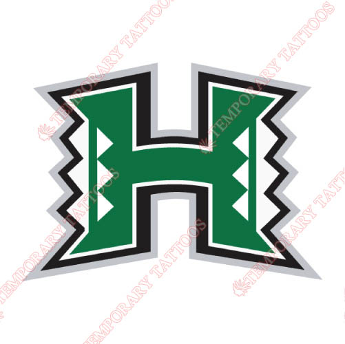 Hawaii Warriors Customize Temporary Tattoos Stickers NO.4541